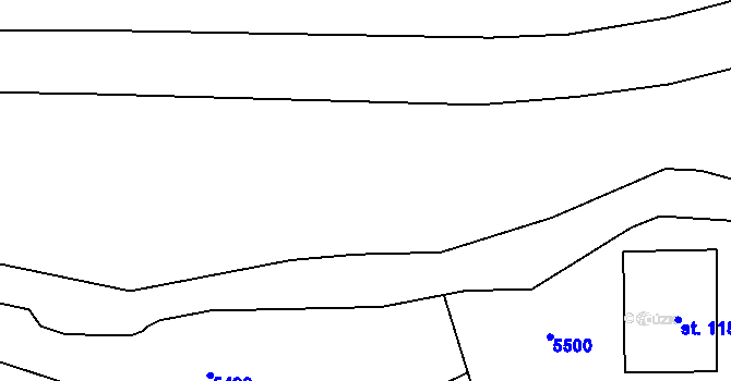 Parcela st. 59 v KÚ Heřmanice u Králík, Katastrální mapa