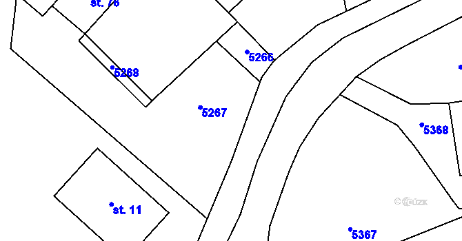 Parcela st. 141/3 v KÚ Heřmanice u Králík, Katastrální mapa