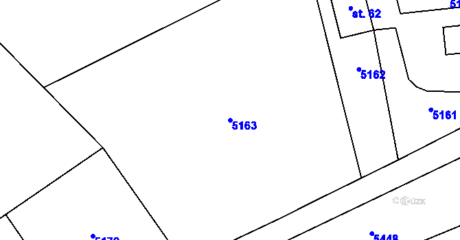 Parcela st. 5163 v KÚ Heřmanice u Králík, Katastrální mapa
