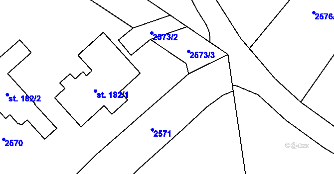 Parcela st. 717/70 v KÚ Prostřední Lipka, Katastrální mapa