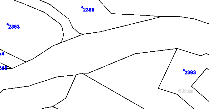 Parcela st. 739 v KÚ Prostřední Lipka, Katastrální mapa