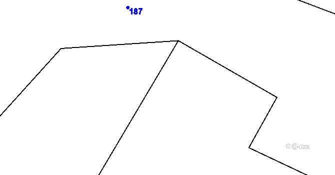 Parcela st. 216/25 v KÚ Protivanov, Katastrální mapa