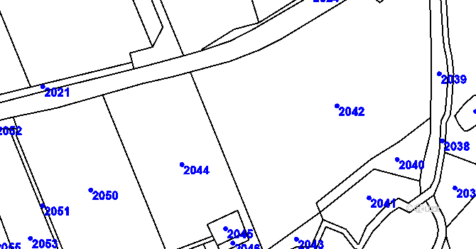 Parcela st. 376/1 v KÚ Provodov na Moravě, Katastrální mapa