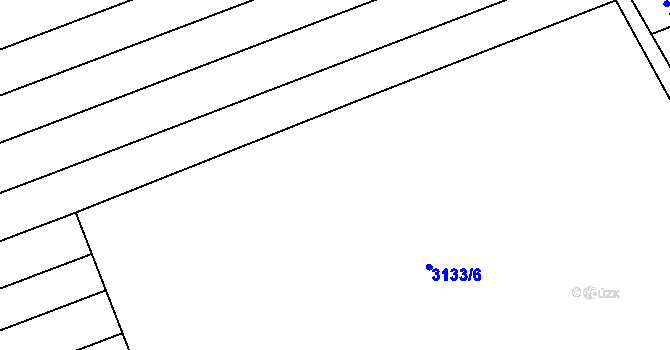 Parcela st. 3133/4 v KÚ Prušánky, Katastrální mapa