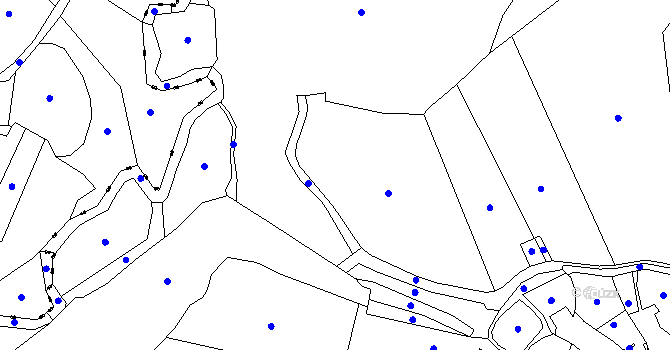 Parcela st. 439/1 v KÚ Přáslavice, Katastrální mapa