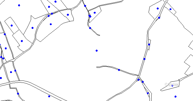 Parcela st. 657/1 v KÚ Chaloupky u Přebuze, Katastrální mapa