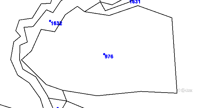 Parcela st. 976 v KÚ Přečkovice, Katastrální mapa