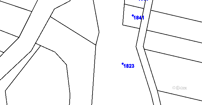 Parcela st. 651/7 v KÚ Přečkovice, Katastrální mapa