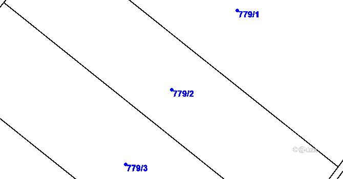 Parcela st. 779/2 v KÚ Předhradí u Skutče, Katastrální mapa