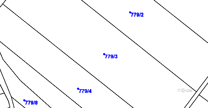 Parcela st. 779/3 v KÚ Předhradí u Skutče, Katastrální mapa