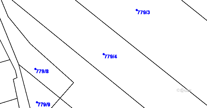 Parcela st. 779/4 v KÚ Předhradí u Skutče, Katastrální mapa