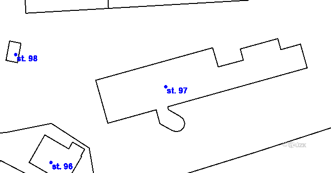 Parcela st. 97 v KÚ Předmíř, Katastrální mapa
