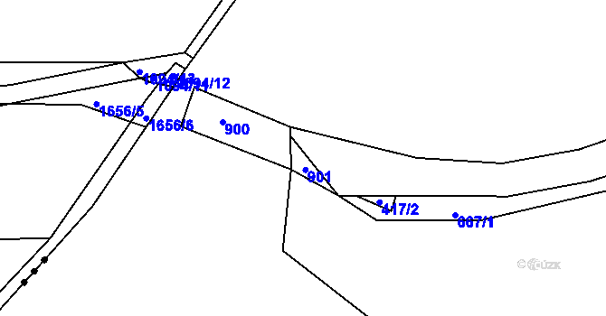 Parcela st. 667/12 v KÚ Přelíc, Katastrální mapa
