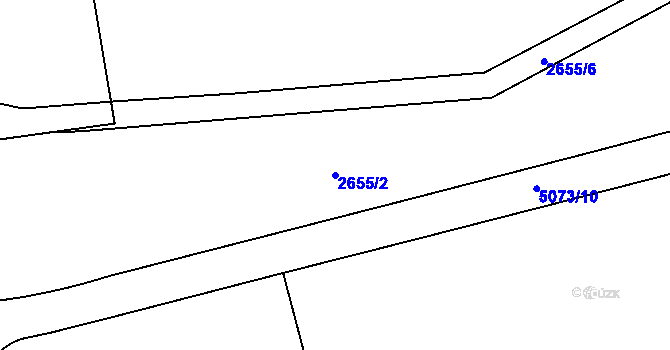 Parcela st. 2655/2 v KÚ Přerov, Katastrální mapa