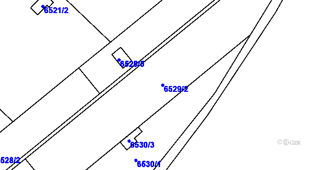 Parcela st. 6529/2 v KÚ Přerov, Katastrální mapa