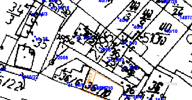 Parcela st. 36/4 v KÚ Přerov nad Labem, Katastrální mapa