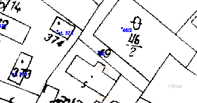 Parcela st. 49 v KÚ Přerov nad Labem, Katastrální mapa