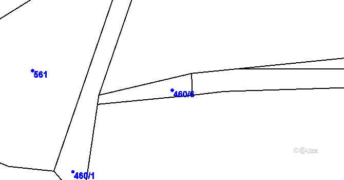 Parcela st. 460/6 v KÚ Přeštěnice, Katastrální mapa