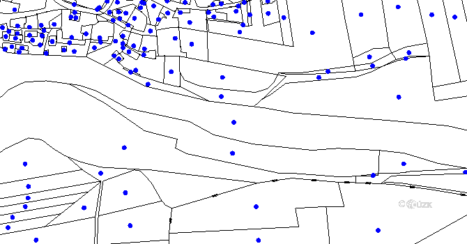 Parcela st. 395/1 v KÚ Slaník, Katastrální mapa