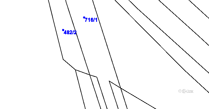Parcela st. 484/3 v KÚ Příchovice u Přeštic, Katastrální mapa