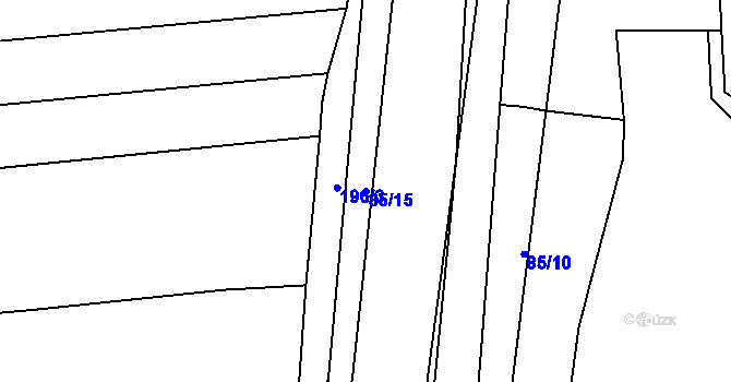 Parcela st. 85/15 v KÚ Zálesí u Příchovic, Katastrální mapa
