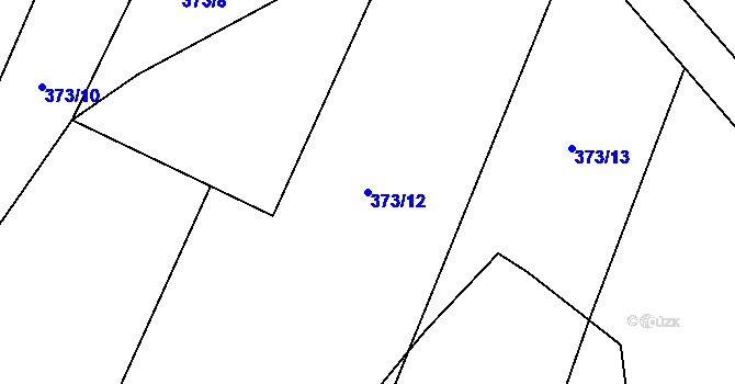 Parcela st. 373/12 v KÚ Přílepy, Katastrální mapa