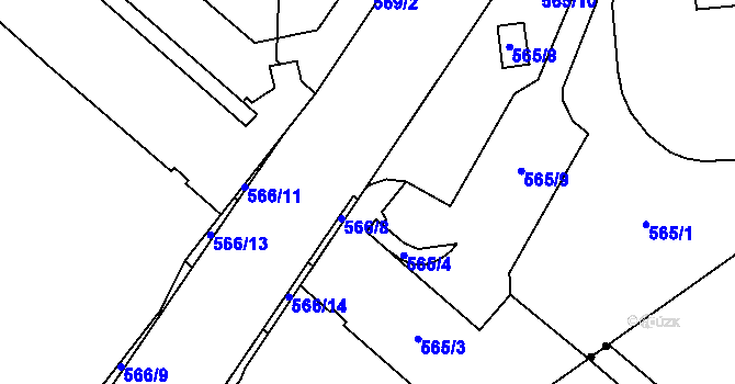 Parcela st. 239/28 v KÚ Příluky, Katastrální mapa