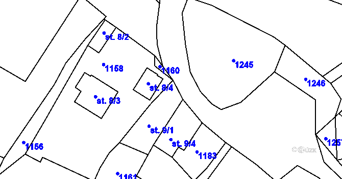 Parcela st. 15 v KÚ Málkov u Přimdy, Katastrální mapa