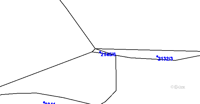 Parcela st. 2145/6 v KÚ Přísečnice, Katastrální mapa