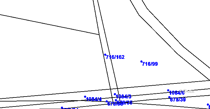 Parcela st. 716/162 v KÚ Přívory, Katastrální mapa