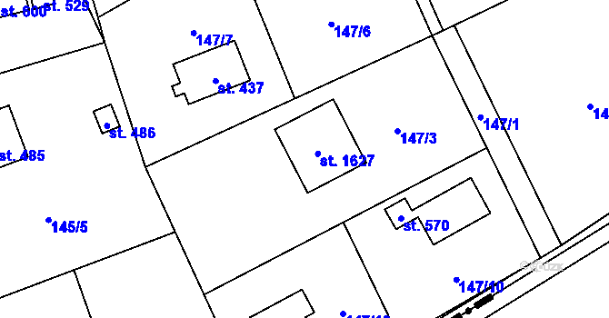 Parcela st. 401 v KÚ Dolní Jirčany, Katastrální mapa
