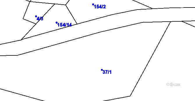 Parcela st. 37/2 v KÚ Kobylé, Katastrální mapa