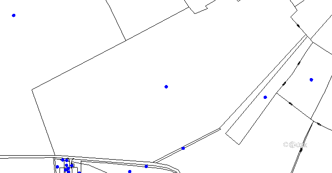 Parcela st. 129/4 v KÚ Sýrovice, Katastrální mapa