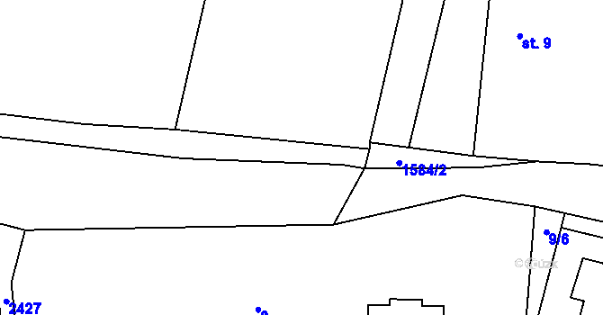 Parcela st. 130/20 v KÚ Pšovlky, Katastrální mapa