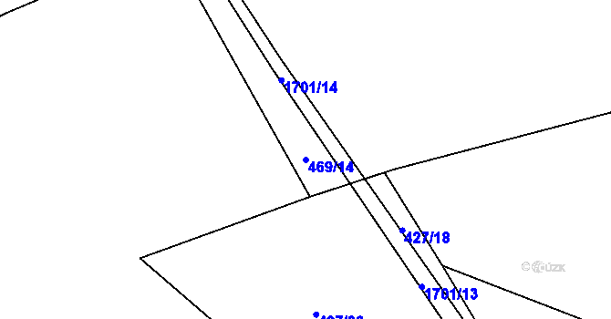 Parcela st. 469/14 v KÚ Pustá Kamenice, Katastrální mapa