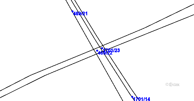 Parcela st. 469/22 v KÚ Pustá Kamenice, Katastrální mapa