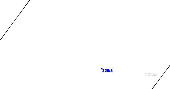 Parcela st. 325/18 v KÚ Pustověty, Katastrální mapa