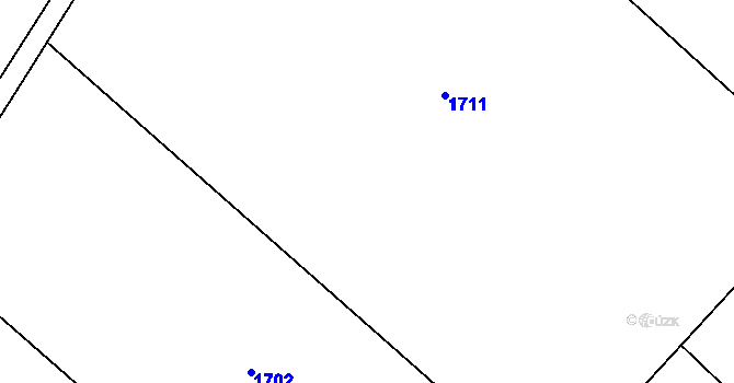 Parcela st. 119/4 v KÚ Racková, Katastrální mapa