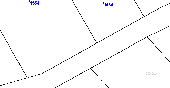 Parcela st. 131/66 v KÚ Racková, Katastrální mapa