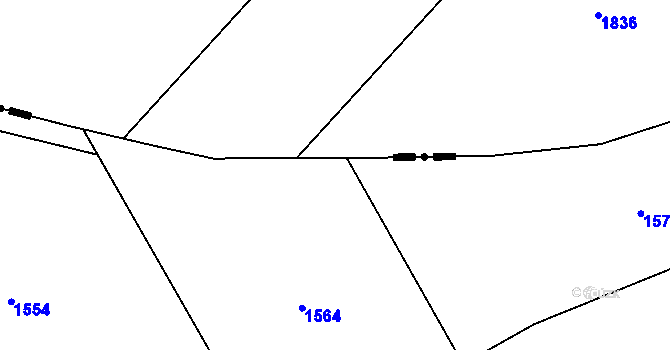 Parcela st. 131/111 v KÚ Racková, Katastrální mapa