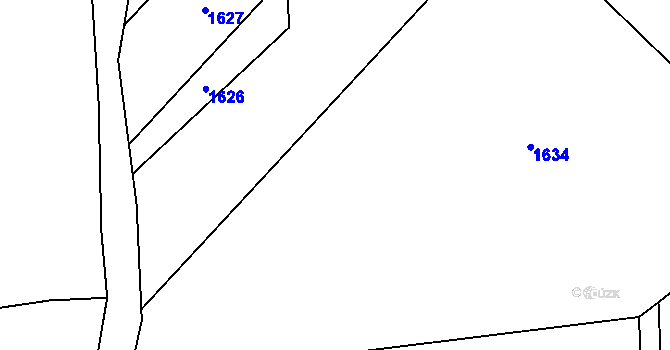 Parcela st. 1228/20 v KÚ Racková, Katastrální mapa
