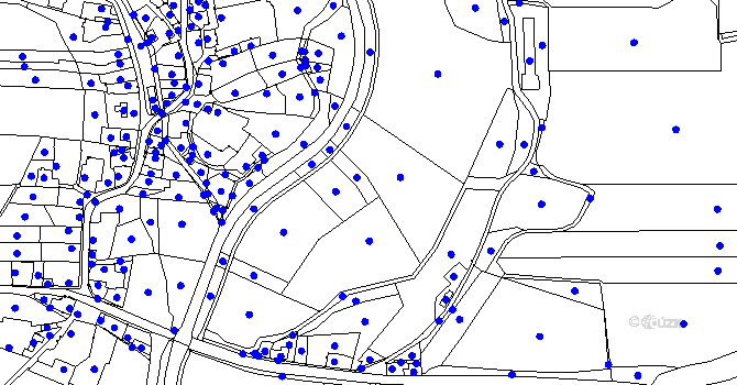 Parcela st. 124/5 v KÚ Račice nad Trotinou, Katastrální mapa