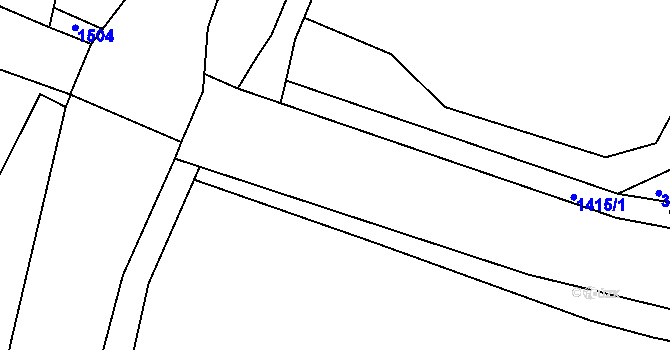 Parcela st. 477/1 v KÚ Račice nad Trotinou, Katastrální mapa