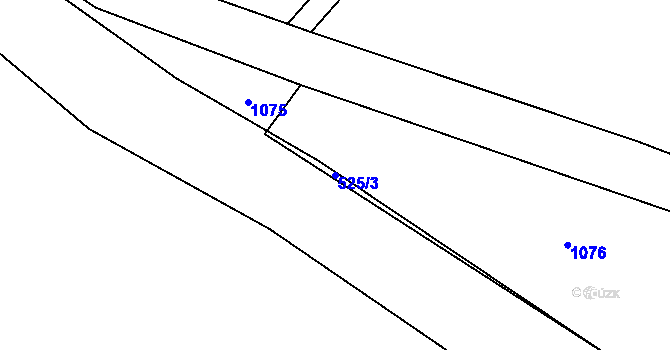 Parcela st. 525/3 v KÚ Račice nad Trotinou, Katastrální mapa