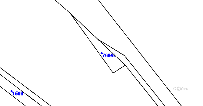 Parcela st. 769/5 v KÚ Račice nad Trotinou, Katastrální mapa
