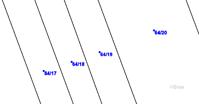 Parcela st. 64/19 v KÚ Libotyně, Katastrální mapa