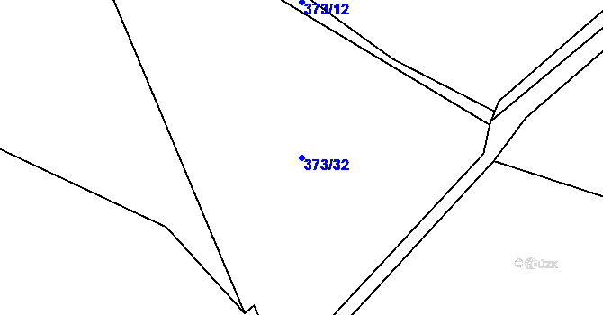 Parcela st. 373/32 v KÚ Libotyně, Katastrální mapa