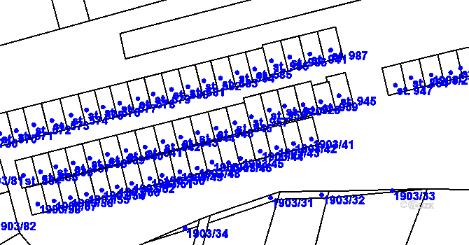 Parcela st. 846 v KÚ Radnice u Rokycan, Katastrální mapa