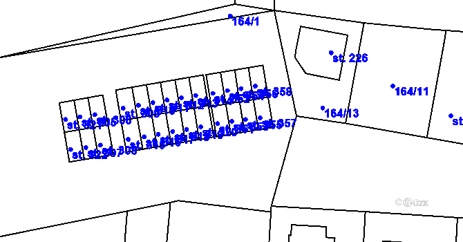 Parcela st. 353 v KÚ Radomyšl, Katastrální mapa