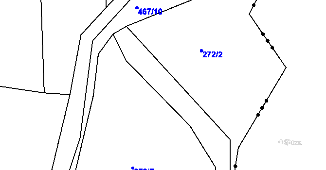 Parcela st. 292/6 v KÚ Radonín, Katastrální mapa